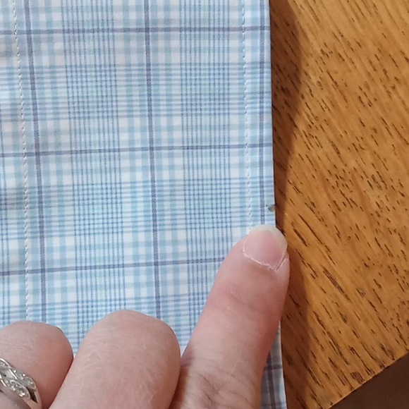 PETER MILLAR MEN'S Shirt XL  Button Up Striped Work  Preowned Used EXTRA LARGE - Picture 7 of 11